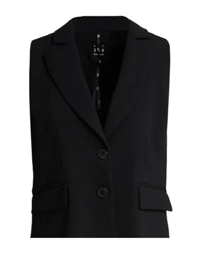 Marella Woman Tailored Vest Black Size 6 Polyester