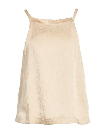 Marella Woman Top Beige Size 4 Acetate
