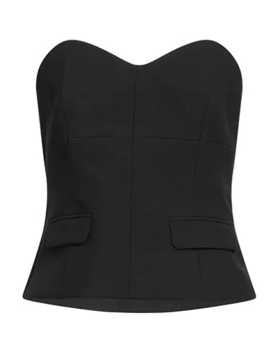 Marella Woman Top Black Size 2 Polyester, Viscose, Elastane