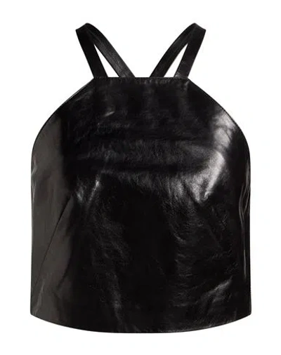 Marella Woman Top Black Size 6 Lambskin