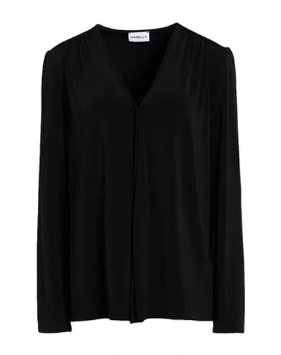 Marella Woman Top Black Size M Viscose, Elastane