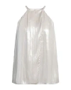 Marella Woman Top Ivory Size 6 Polyester In White