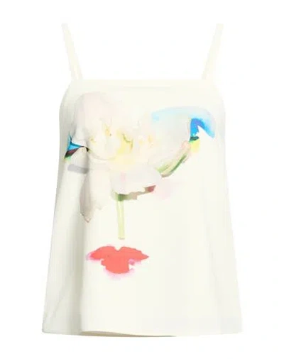 Marella Woman Top Ivory Size 8 Polyester In White