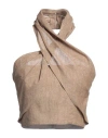 Marella Woman Top Sand Size 4 Linen, Cotton, Viscose, Polyamide, Metallic Fiber In Beige