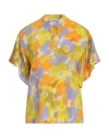 Marella Woman Top Yellow Size 12 Silk In Yellow