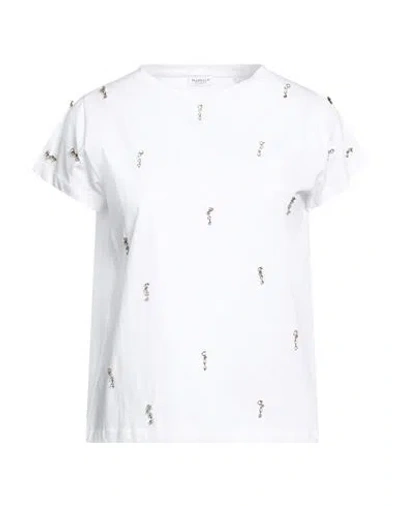 Marella Woman T-shirt White Size S Cotton In Multi