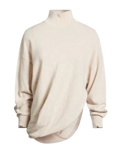 Marella Woman Turtleneck Ivory Size Xl Wool, Cashmere In White