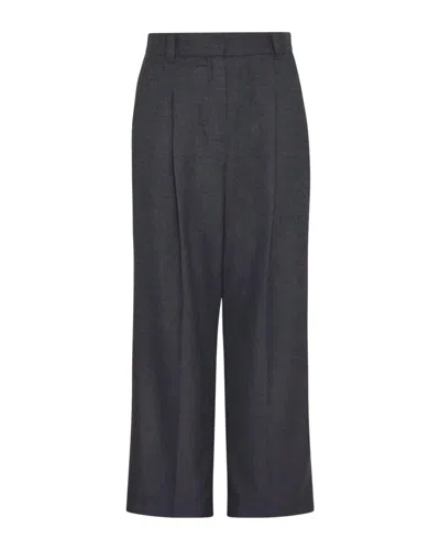 Marella Women's Alibi Trouser In Melange Grey In Black