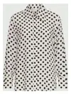 Marella Conio Polka-dot Button-up Shirt In White