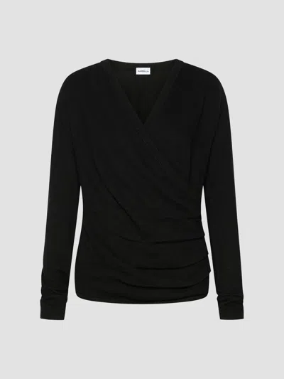 Marella Women's Crossover Pure Cashmere Jumper In Black