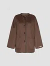 Marella Women's Double Sided Wool Cape In Brown