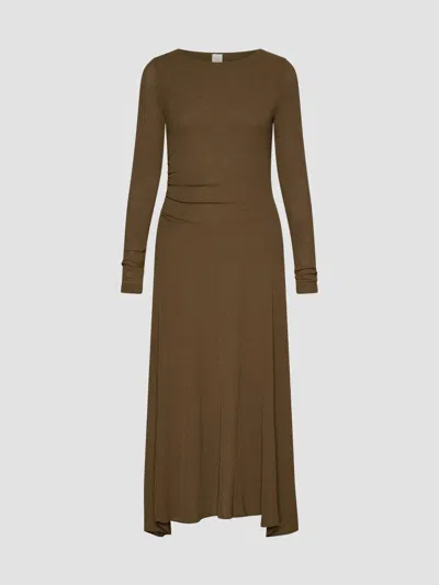 Marella Women's Jersey Tulle Dress In Green