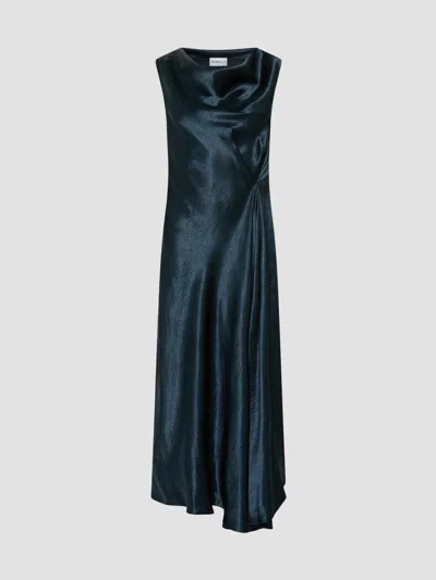 Marella Women's Lightweight Satin Dress In Blue