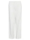 Marella Linen-blend Drawstring Trousers In White