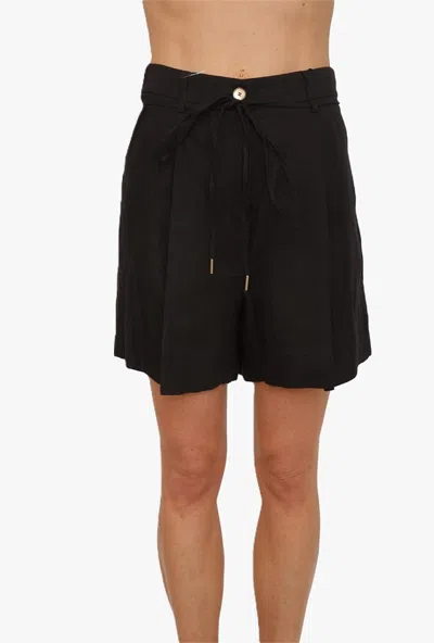 Marella Women's Linen Shorts Black