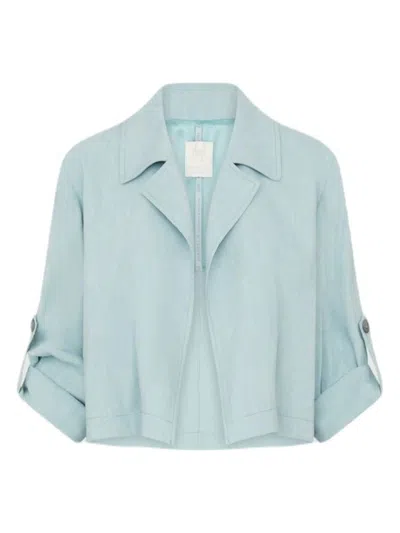 Marella Women's Lorenza Jacket Light Blue | Size 46 | 2413041045200003