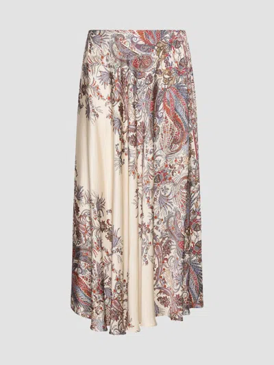 Marella Women's Printed Satin Skirt In Multi