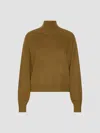 Marella High-neck Raglan-sleeve Sweater In Brown