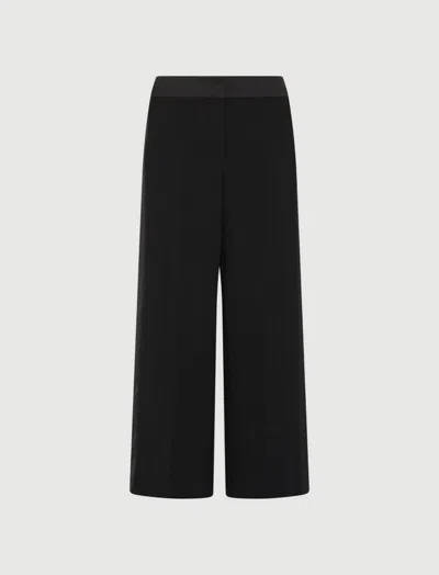 Marella Women's Satin Trousers Black