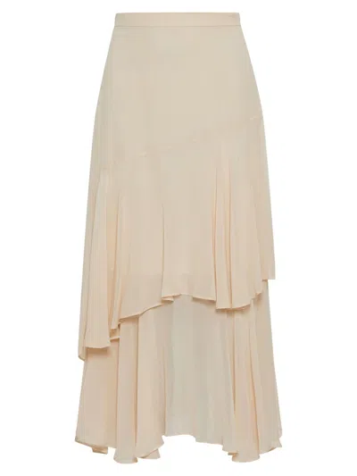 Marella Women's Silk Skirt In Brown