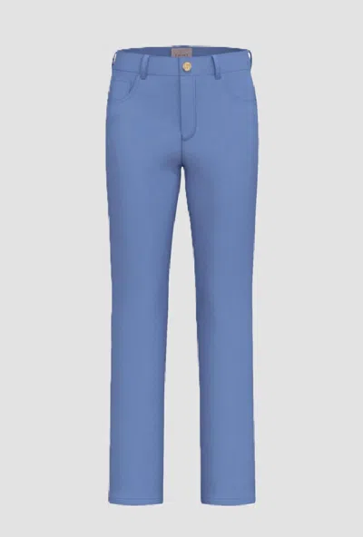 Marella Women's Slim Fit Trousers In Blue