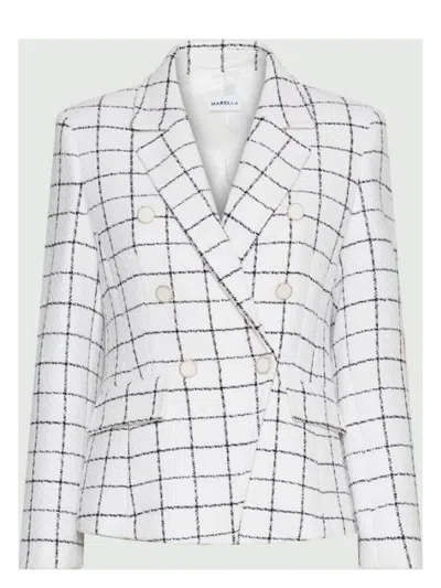 Marella Women's Storno Jacket White | Size 44 | 2513041061200006