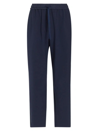 Marella Women's Toast Canvas Jogger Trousers In Midnight Blue