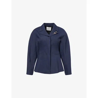 Marella Capsule Blazer In Blue