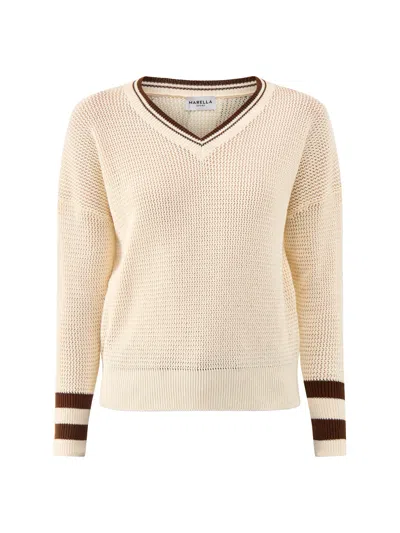 Marella Womens Mls Festoso Sweater White