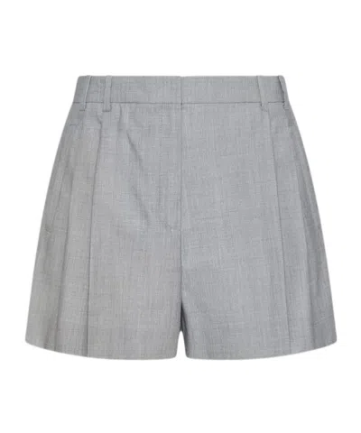 Marella Wool And Silk Shorts In Gray