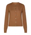 Marella Button-front Long-sleeve Knit Top In Brown