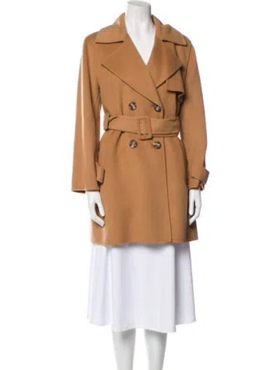 Pre-owned Marella Wool Trench Coat In Neutral