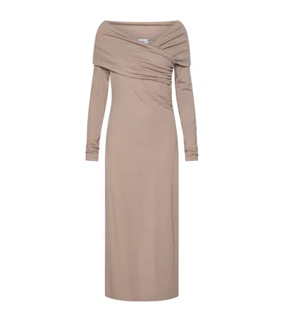Marella Wool-blend Midi Dress In Neutral