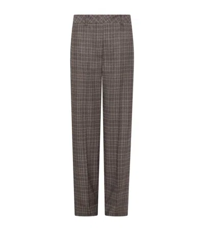 Marella Wool-blend Straight Trousers In Multi