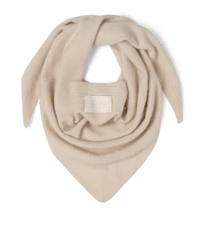 Marella Wool-cashmer Scarf In Beige