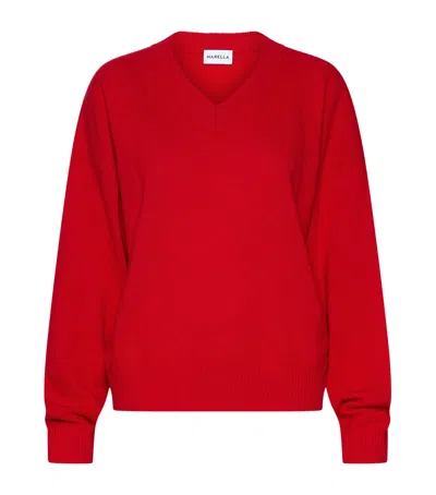 Marella Wool-cashmere Sweater In Multi