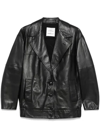 Marella X Emily Ratajkowski Bomber Blazer In Black