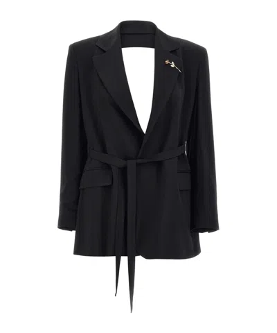 Marella X Emily Ratajkowski Cutout Blazer In Black