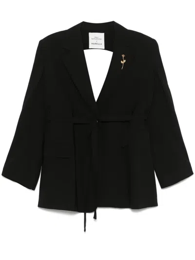 Marella X Emily Ratajkowski Blazer Mit Cut-out In Black