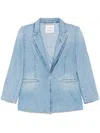 Marella X Emily Ratajkowski Denim Blazer In Blau