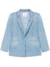 Marella X Emily Ratajkowski Denim Blazer In Blue