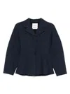 Marella X Emily Ratajkowski Rpunded Blazer In Blue