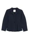 Marella X Emily Ratajkowski Rpunded Blazer In Blue