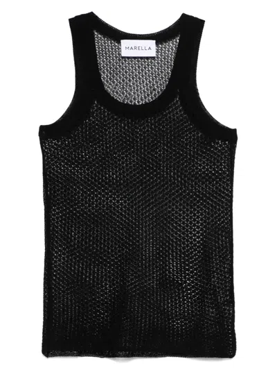 Marella X Emily Ratajkowski Villar Tank Top In Black