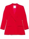 Marella X Emily Ratajkowski Waisted Blazer In Red