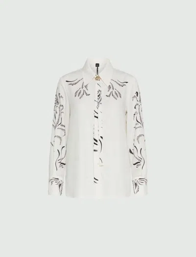 Marella Art.365 Yacht Shirt In Wool White