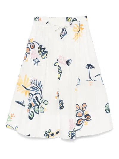 Marella Zambia Midi Skirt In White