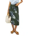 Marella Flared Calf-length Skirt - Dark Green In Dark Green