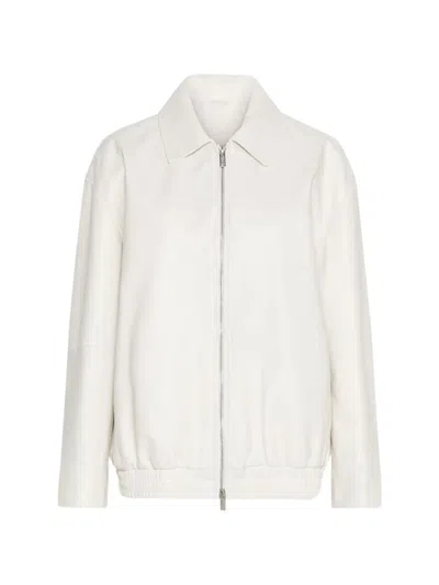 Marella Zip-up Jacket In White