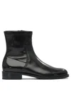 Maretto® Maretto Black Rubber Ankle Boots In Black